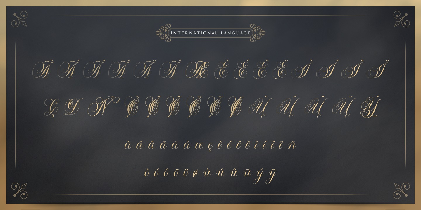 Mallaire Calligraphy Font preview